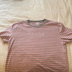 oversized GUESS striped shirt